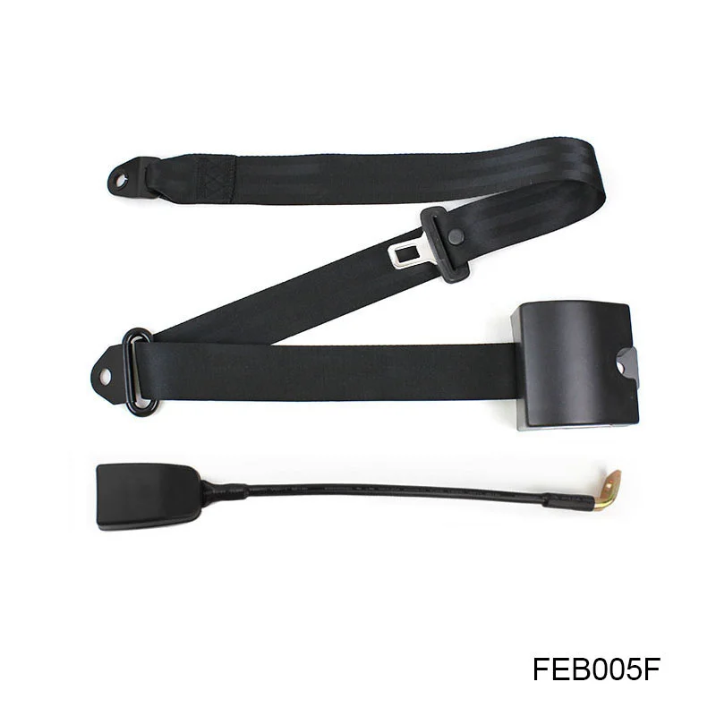 

FEB005F Universal Retractable Seat Belt 3 Point Car Automatically Locking Adjustable Auto Safety Belt for All Car Black Color