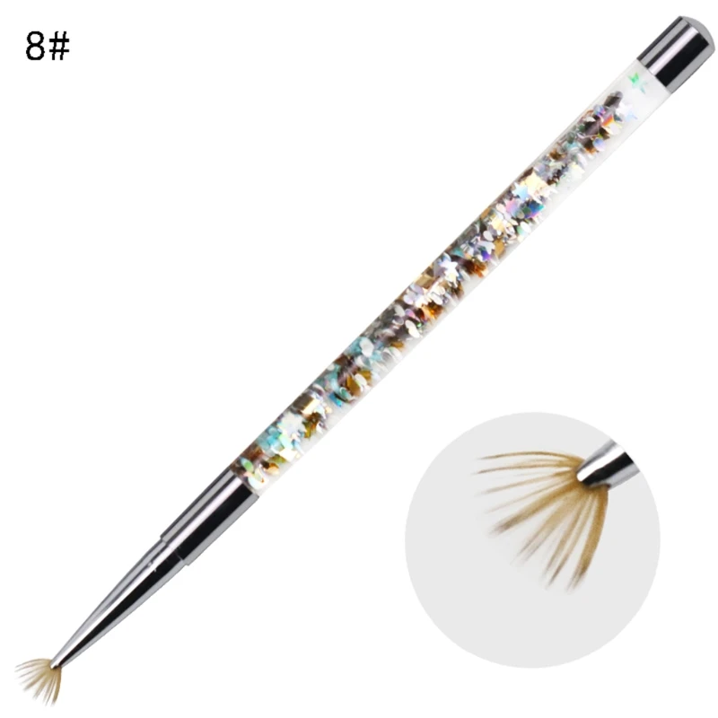 

8pcs Acrylic Nail Brush UV Gel Lacquer Painting Liner Pen Manicure Pedicure Kit for Nails Art Tool