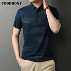 COODRONY бренд Высокое качество Лето Новое поступление Повседневная футболка поло с коротким рукавом мужская одежда бизнес мода мягкий крутой Топ C5232S