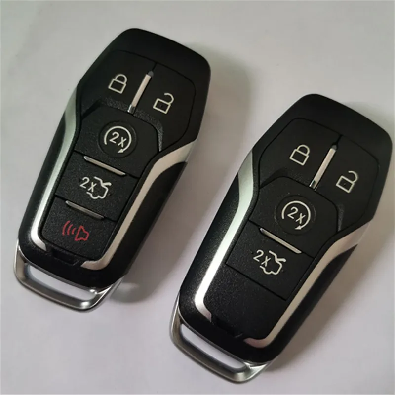 

DAKATU 5PCS/LOTSmart Car Key Shell For Ford Mustang Edge Explorer Fusion Mondeo Kuka 4/5Buttons Case Cover With Uncut Blade