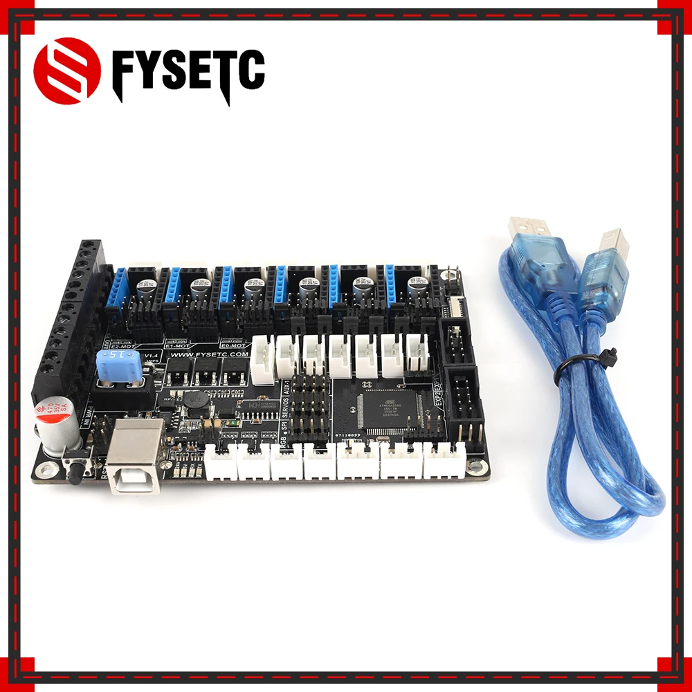 Плата все в одном с 6 драйверами FYSETC F6 V1.4 для полета TMC2208 UART разъемом XH/MX VS SKR V1.3 S6 Ender