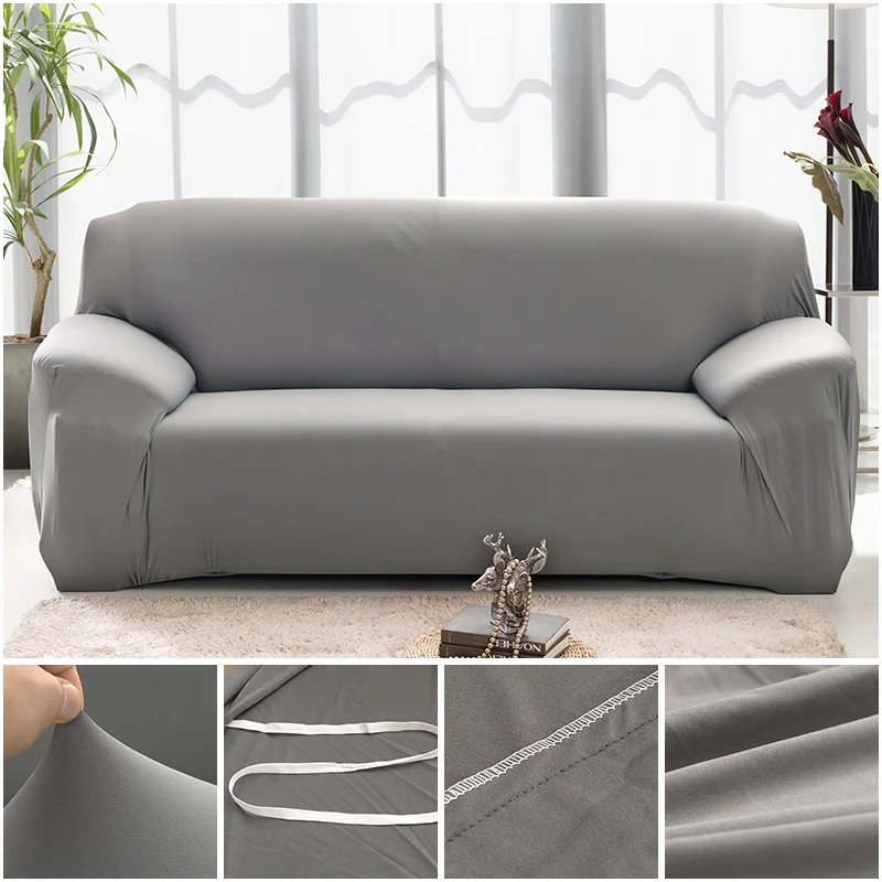 

New Corner Sofa Cover Elastic Solid Color Sofa Covers Spandex Modern Sofa Covers For Living Room SA45055
