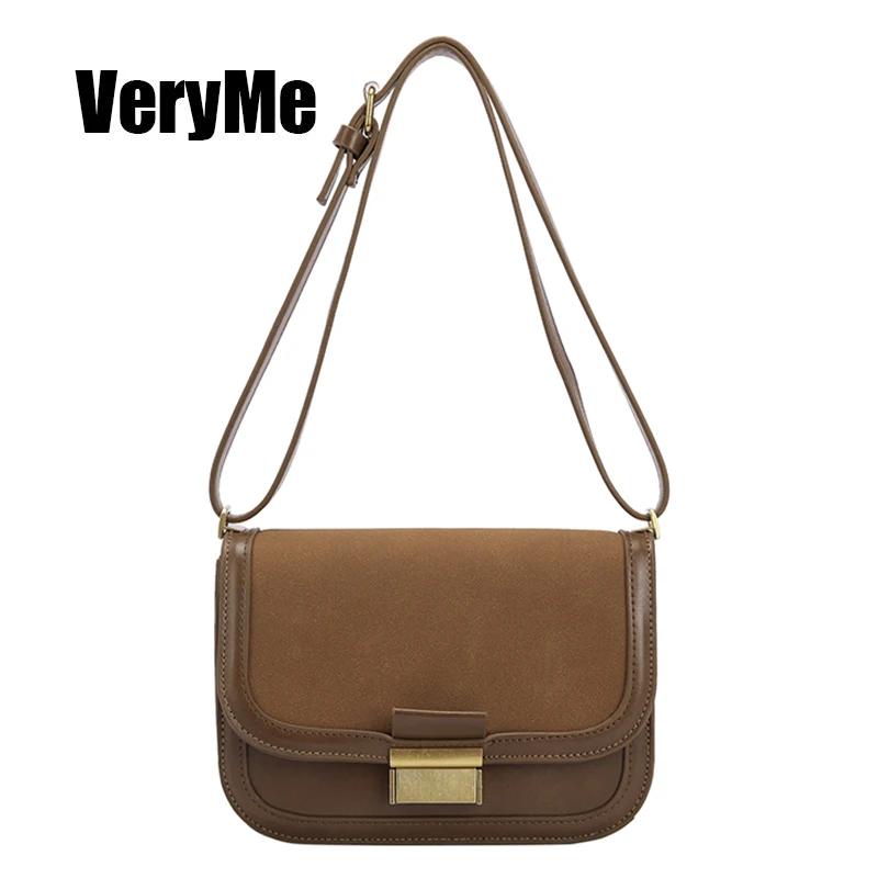 

VeryMe 2020 Leather Shoulder Lady Bags Casual Daily Shopping Women's Hand Bags Square Female Crossbody Pack Matte Borse Da Donna