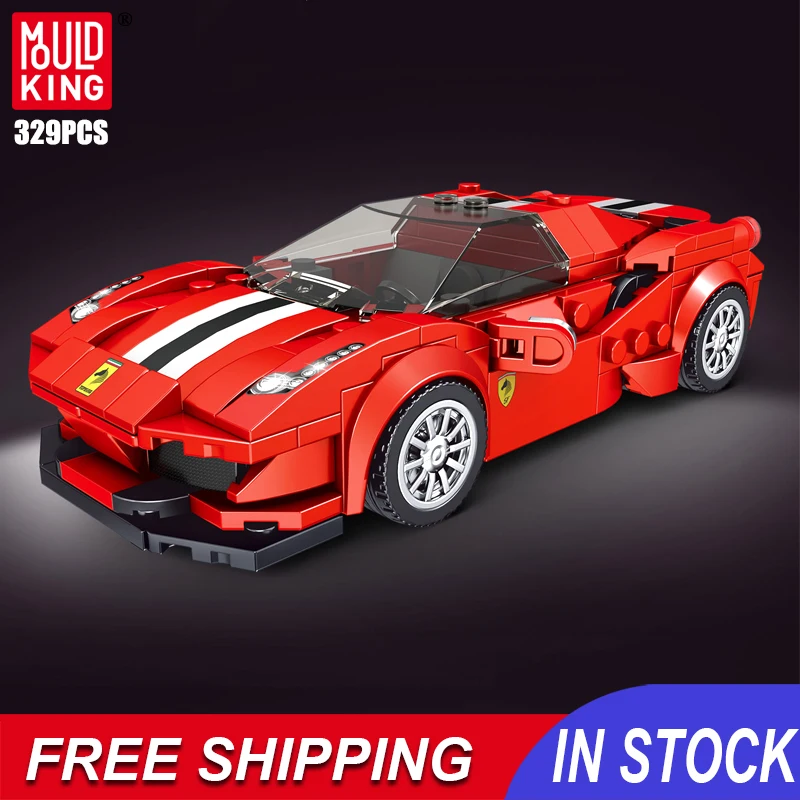 

Форма King Gtb City, Модель гоночного автомобиля, строительные блоки, 329 шт., пластиковые спортивные супер-автомобили, высокотехнологичные кубики ...