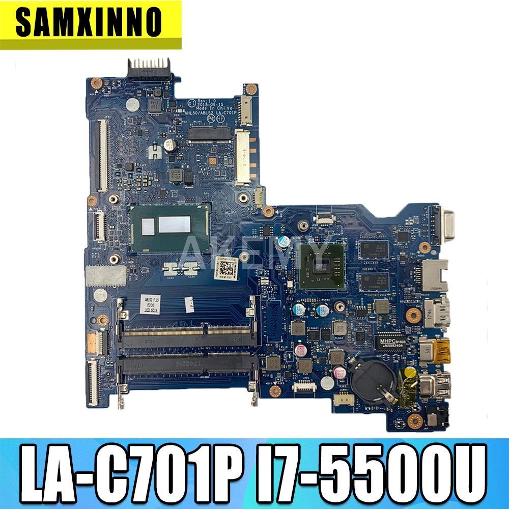 Для For HP 250 G4 ноутбук ПК Материнская плата ноутбука 816437 001 501 601 i7 5500 LA C701P 100%