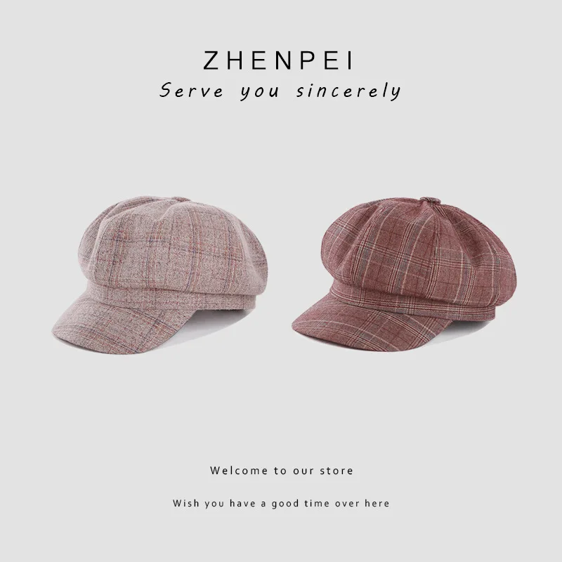 

Women Girl Beret French Artist Warm Wool Winter Beanie Hat Cap Vintage Plain Beret Hats Solid Color Elegant Lady Winter Caps