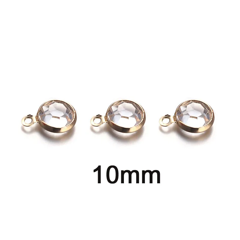 10PCS/lot Alloy Shiny Crystal Charms For Necklace Bracelets Pendant DIY Jewelry Making Wholesale | Украшения и аксессуары
