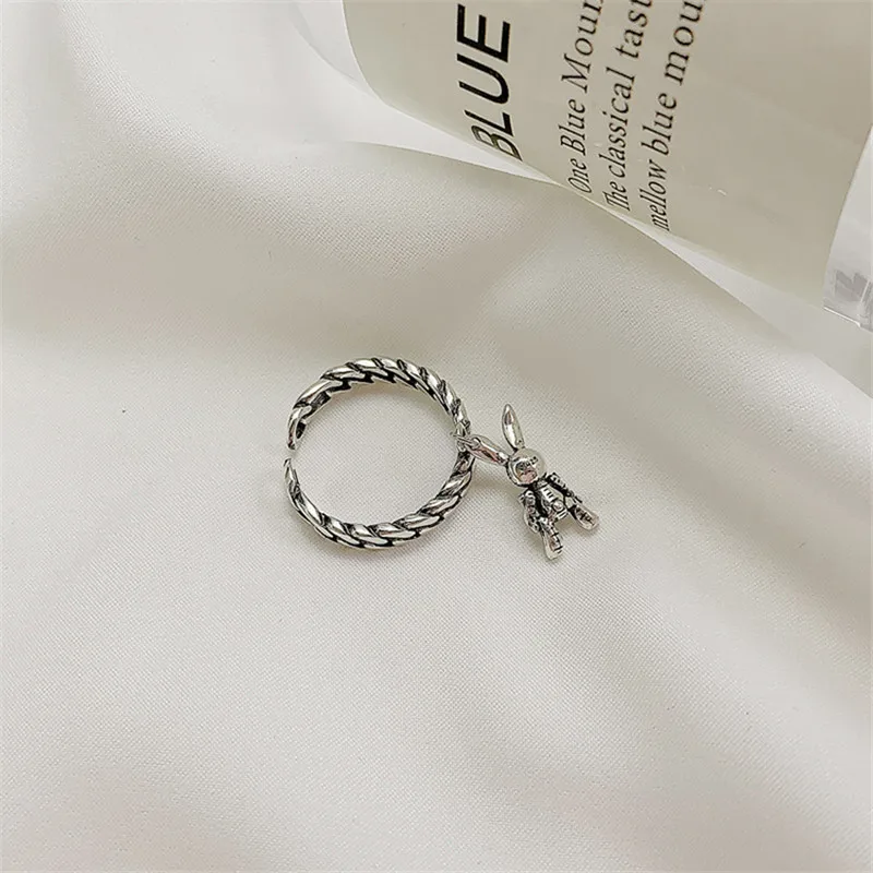 Женское винтажное плетеное кольцо кролик fflacel вечерние ювелирные украшения в