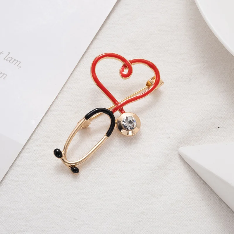 2020 Женская Брошь в виде медицинской медицины булавка для стетоскопа