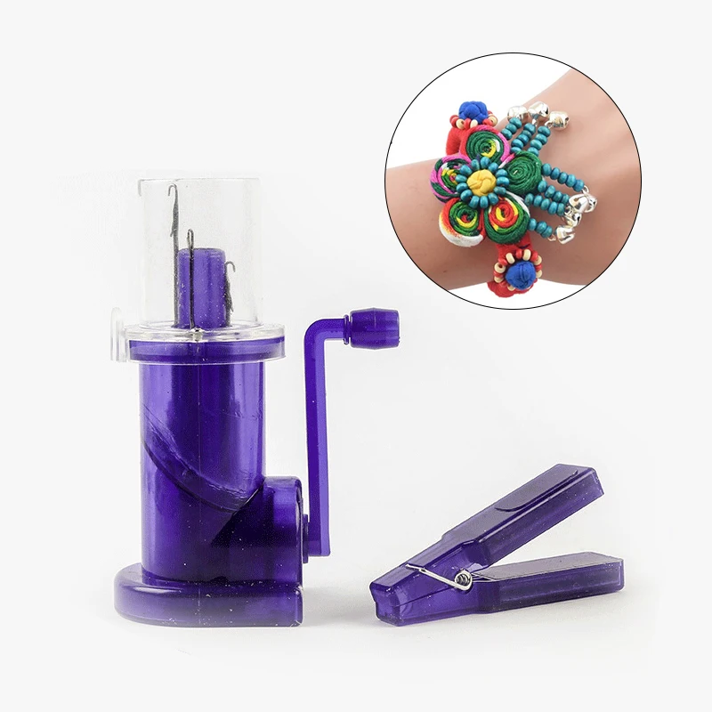 

DIY Hand Knitting Machine Creative Craft Knit Loom Spool Knitter For Ornaments Making Rope Thread Weave Tool Sewing Accessories