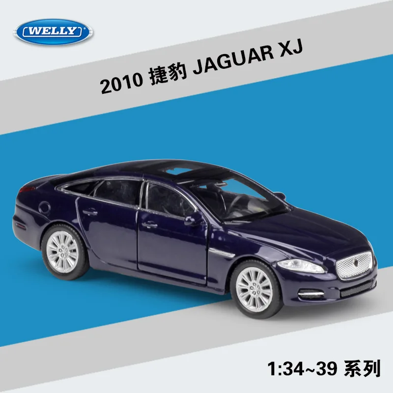 

Модель автомобиля Welly 1:36 2010 JAGUAR XJ из сплава, Натяжной автомобиль, коллекционные подарки, не дистанционное управление, транспортная игрушка