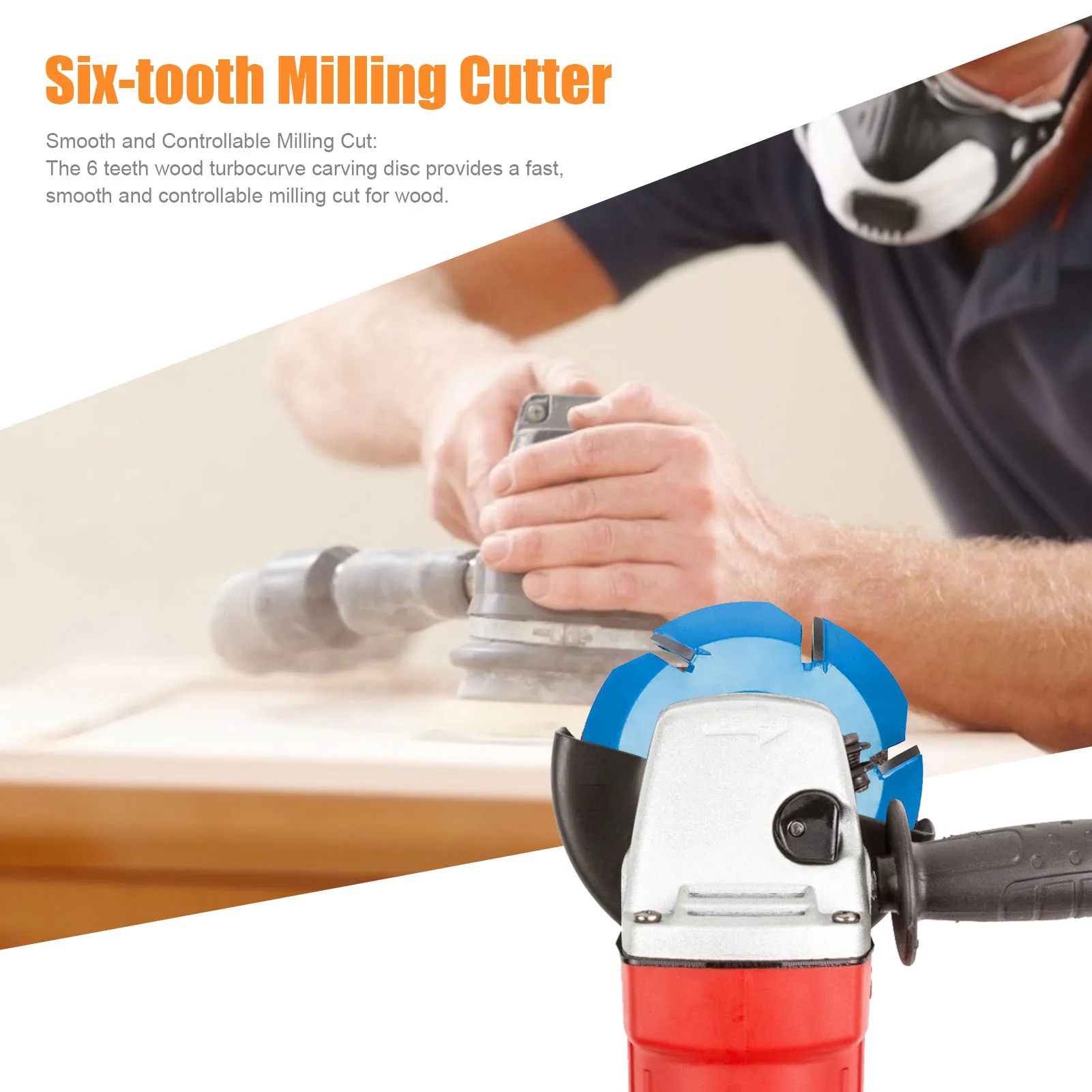 Новинка 2021 Фрезерный резак с 6 зубьями диск для резьбы по дереву угловая