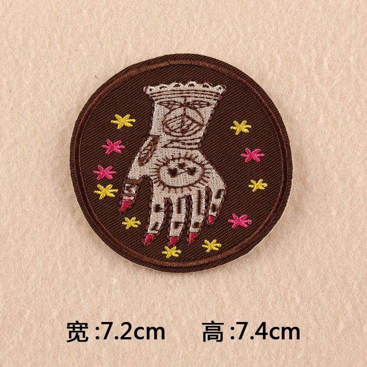 Випоинт вышивка знак Звезда женщина глаза нашивка с НЛО мультфильм пространство