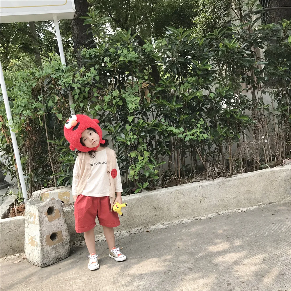 Tonytaobaby/Новая зимняя детская одежда для мальчиков и девочек хлопковая шляпа для маленьких девочек с мультяшным принтом