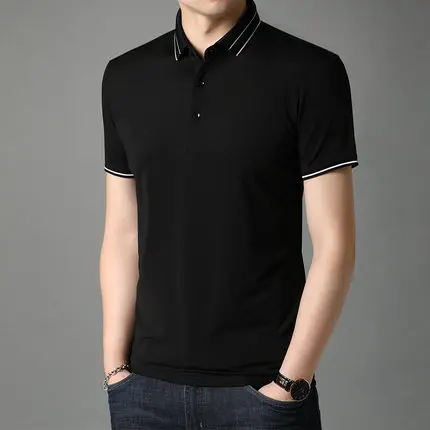 

Summer men's business casual short sleeve t-shirt 4574