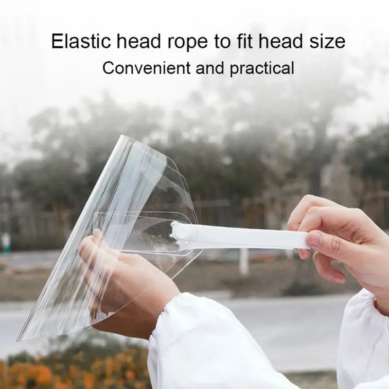 

1PCS Transparent Full Face Covering Mask Visor Shield Prevent Anti saliva Anti Droplet Dust-proof Anti-fog oil Protection