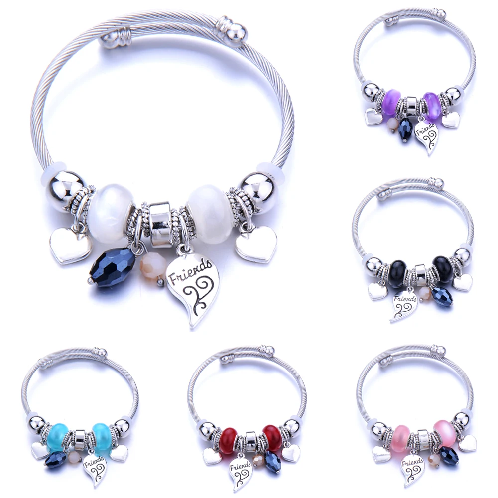 Модные эластичные металлические бусины бриллианты украшения из драгоценных