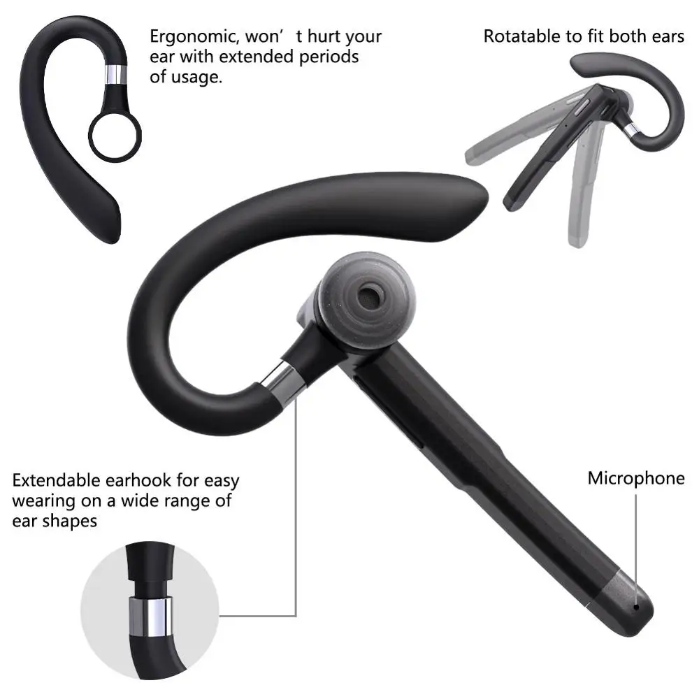 new 520 bluetooth earphone wireless stereo handsfree noise canceling bluetooth headphone with mic for xiaomi samsung free global shipping