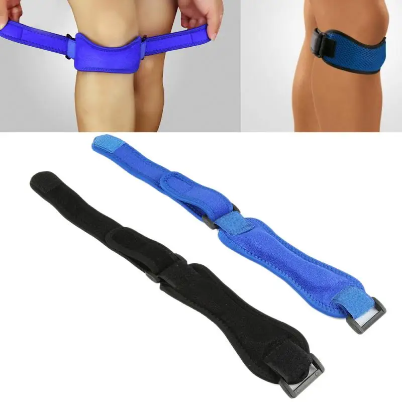1 шт. Регулируемый коленный фиксатор ремешок для сухожилия дышащий баскетбольный