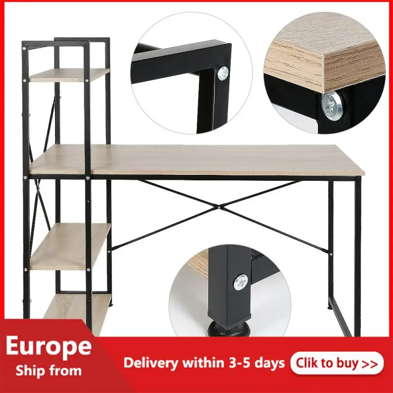 

Oak Desk With Bookshelf Simple Practical Office Home General Multifunctional Writing Office Computer Desk Direct Sales Tool HWC