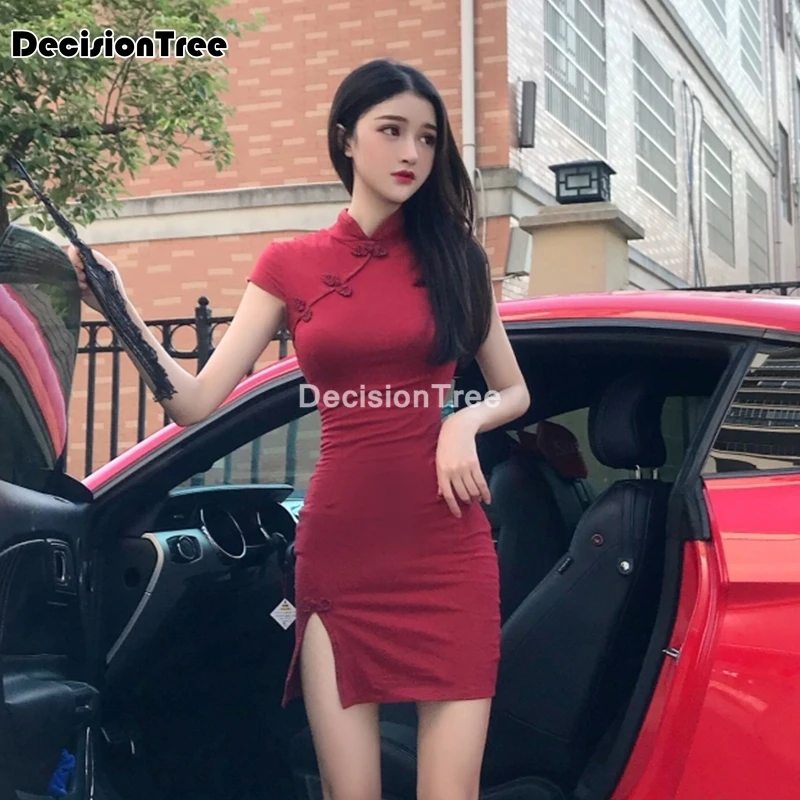 2021 в винтажном стиле элегантное Чонсам с высоким разрезом женское атласное