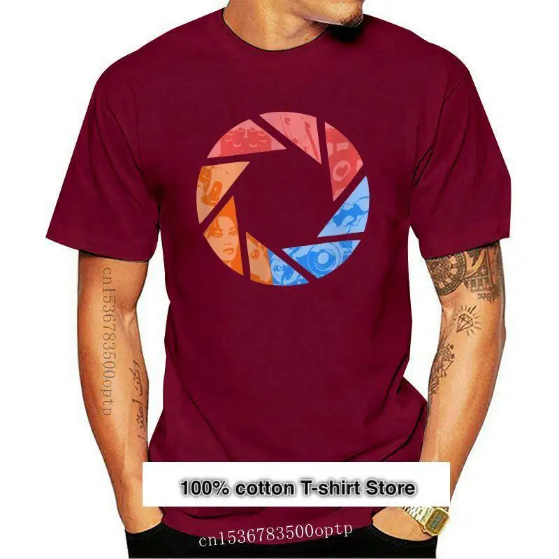

Portal 2-camiseta personalizada para hombre, camisa de cuello redondo, Hipster, de manga corta, de verano