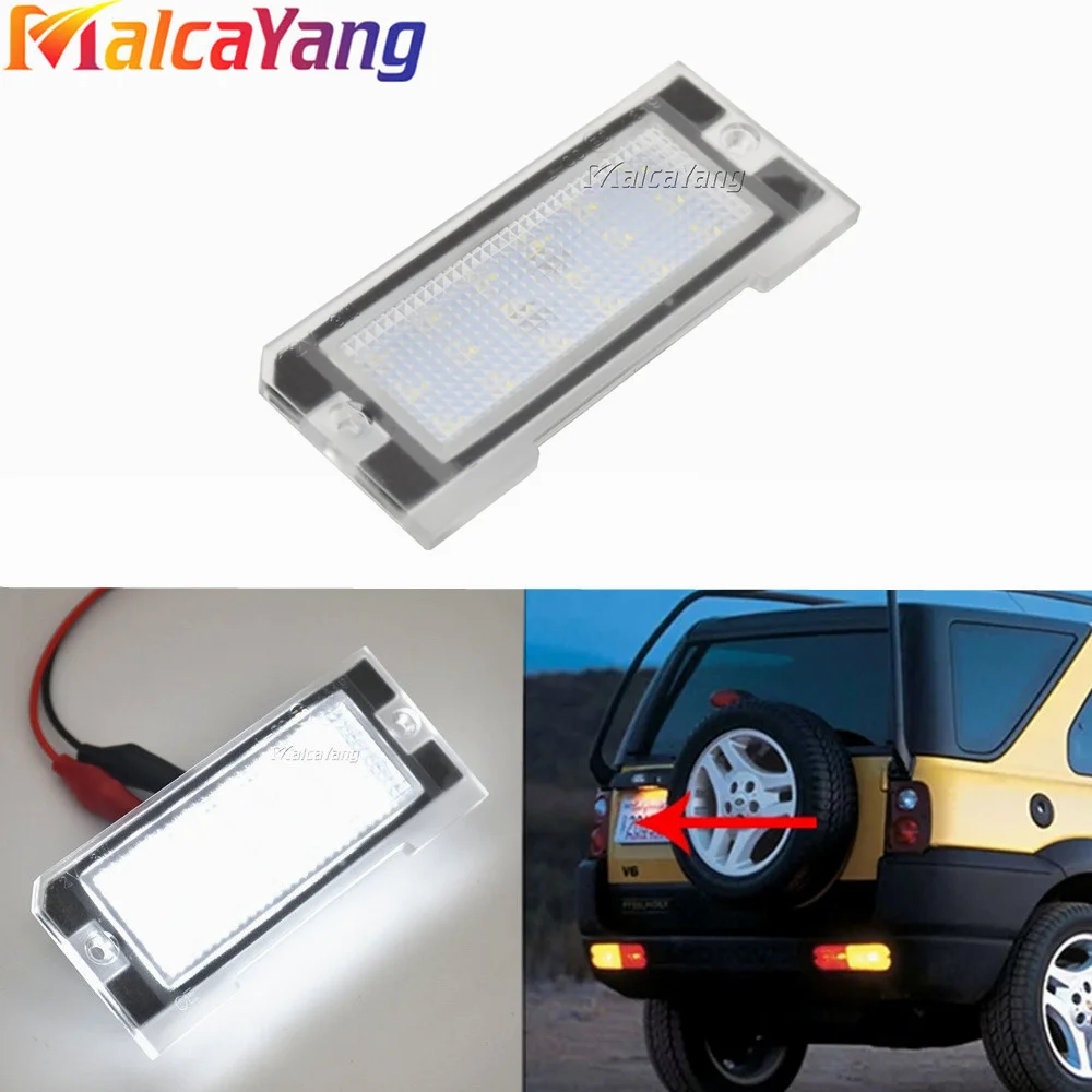 

SMD White Error Free Led License Plate Lights Lamps Fits For Land Rover Freelander 1 1998-2006 Auto Accessories