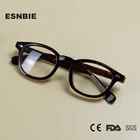 Очки в винтажном стиле для мужчин и женщин, брендовые дизайнерские оптические аксессуары в оправе из ацетата, средней круглой формы, при близорукости, 47