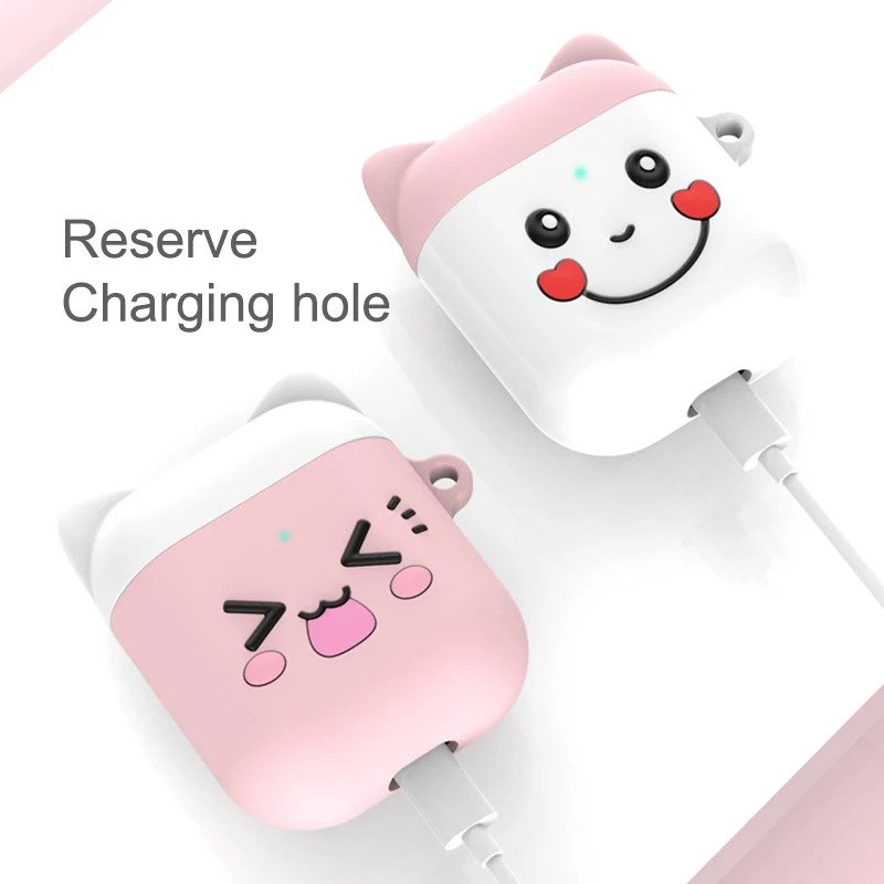 Силиконовый чехол для Apple AirPods беспроводные Bluetooth наушники Air Pods наушников 2