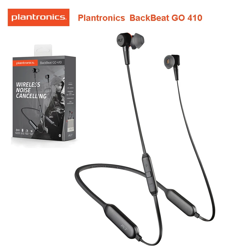 

Original PLANTRONICS BACKBEAT GO 410 Wireless Active Noise-Canceling Earbuds Dual-Mode Patent-Pending Magnetic Sensors Headset
