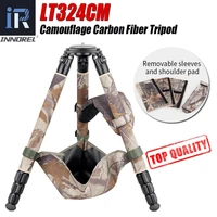 lt324cm camouflage carbon fiber professional tripod with bowl for dslr camera professional birdwatching heavy duty camera stand
