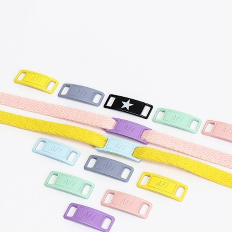 33colors Plating Shoelace Buckle Metal Shoelaces AF1 Shoelaces Buckle Accessories Metal Lace Lock Sneaker Kits Metal Lace Buckle