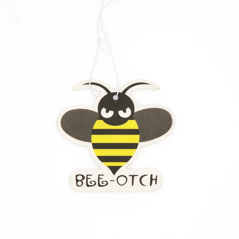 

Bee Panda Car Rearview Mirror Hanging Aromatherapy Tablets Super Hero Car Air Freshener Perfume Pendant Solid Paper Accessories