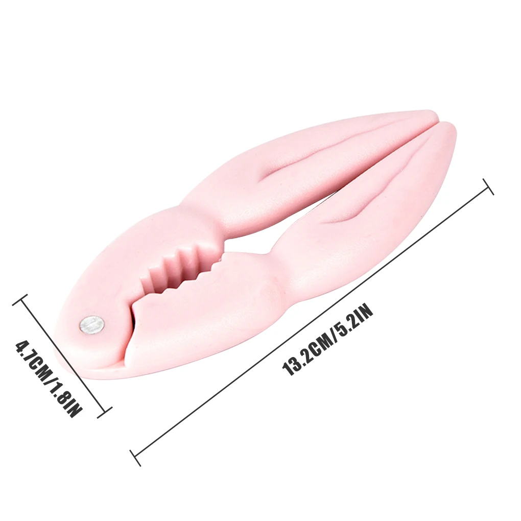 

Zigzag Shape Crab Plier Walnut Cracker Plastic Crab Plier Handheld 180 Degrees Antislip Nut Crab Tool Kitchen Supply