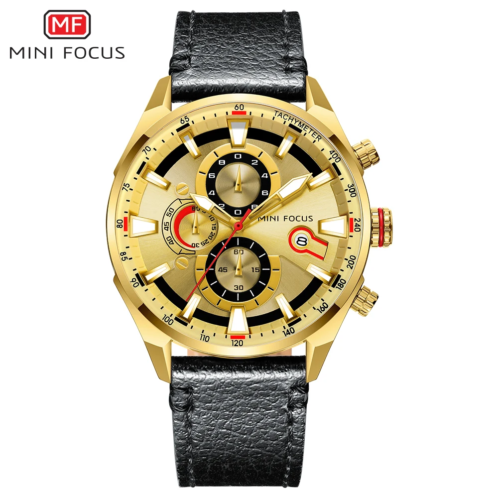 MINI FOCUS Watch Top Brand Men Analog Quartz Watches Chronograph Sport Waterproof Clock Man Wrist Military Men's | Наручные часы