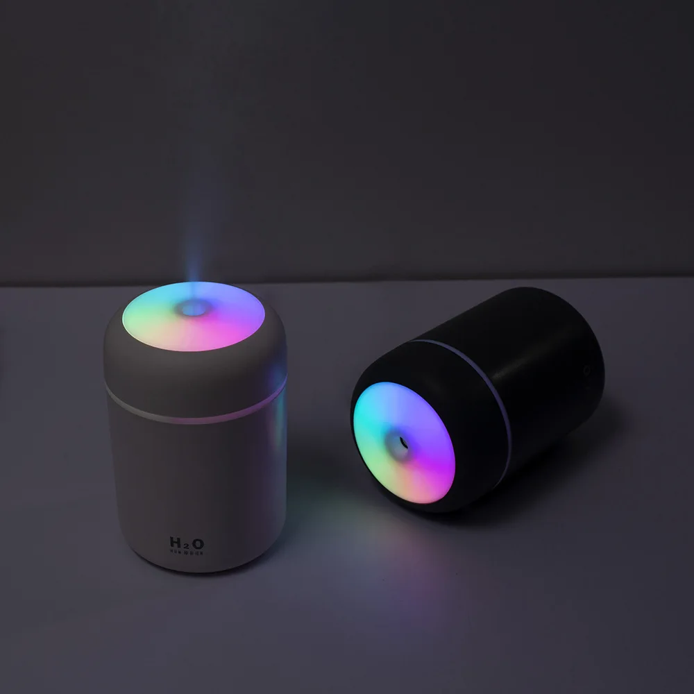 

300ml Air Humidifier USB Ultrasonic Dazzle Cup Aroma Diffuser Cool Mist Maker Portable Humidifier Purifier with Romantic Light