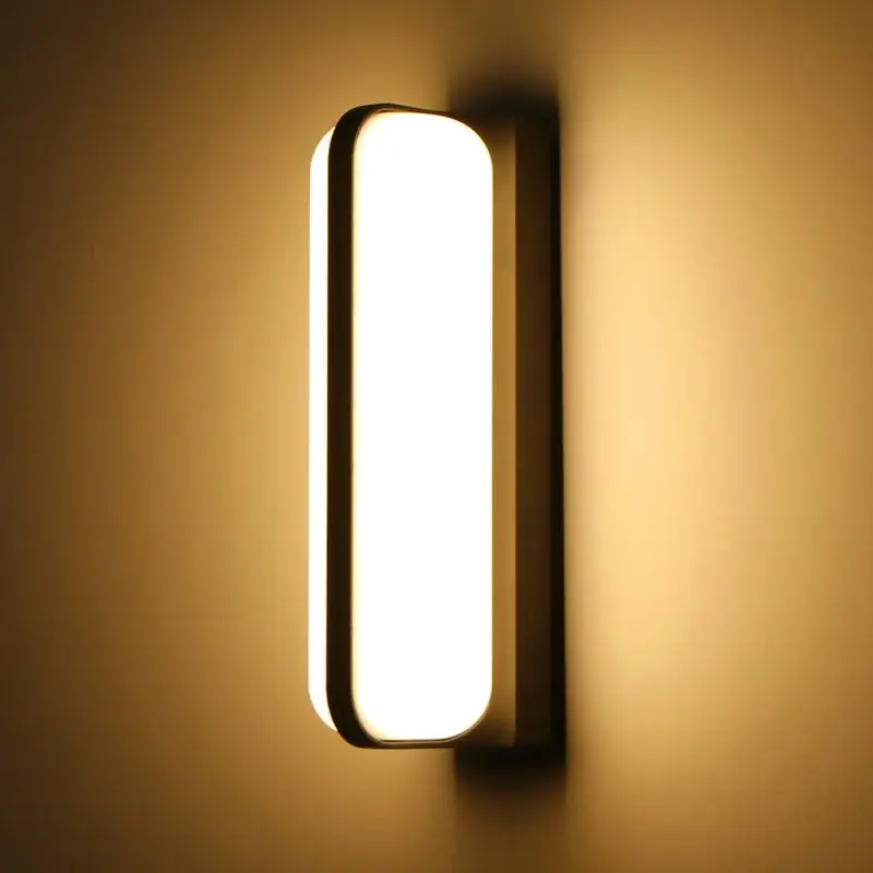 Современный простой светодиодный настенный светильник Алюминий открытый