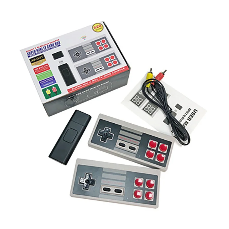 Ностальгическая мини-консоль, удобная красно-белая игровая консоль для домашнего телевизора, игровая консоль U Bao NES, ретро игровая консоль, ...