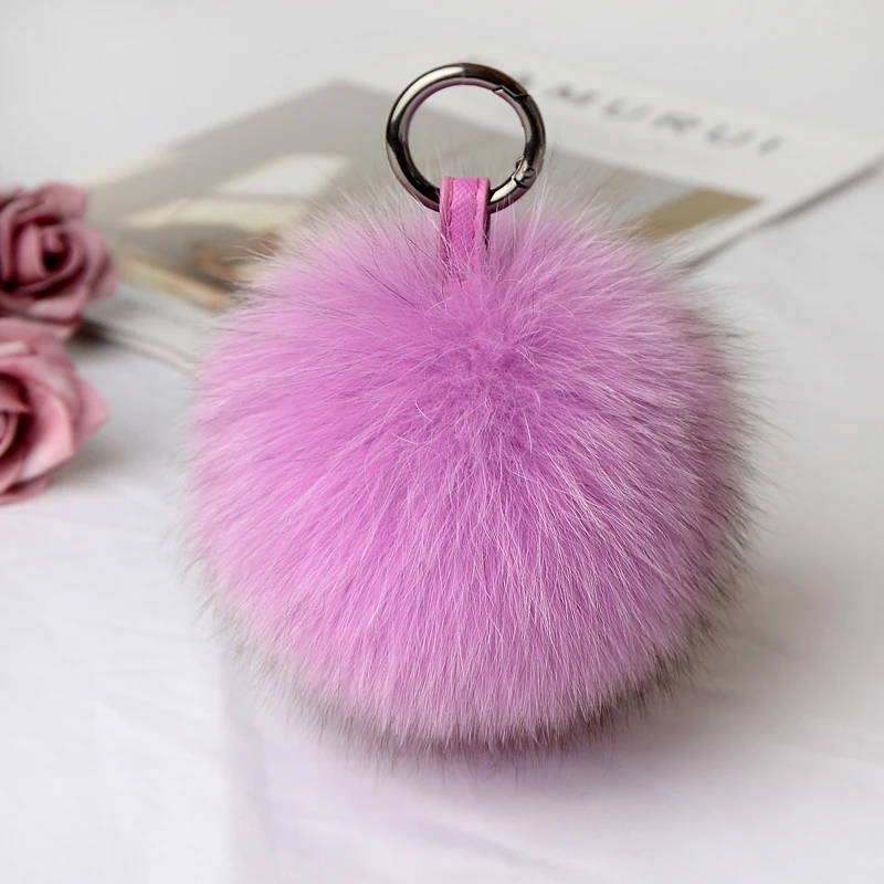 Горячая Распродажа Мода 100% реальные с лисьим мехом большого размера помпонами