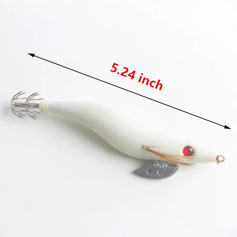 Светящаяся белая деревянная креветка двухслойные зонтик кальмары крюк