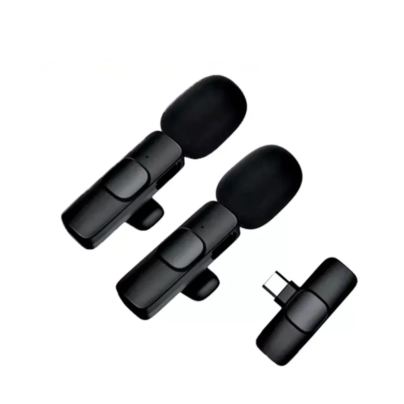 Беспроводной петличный микрофон с зажимом для подключения и воспроизведения iPhone