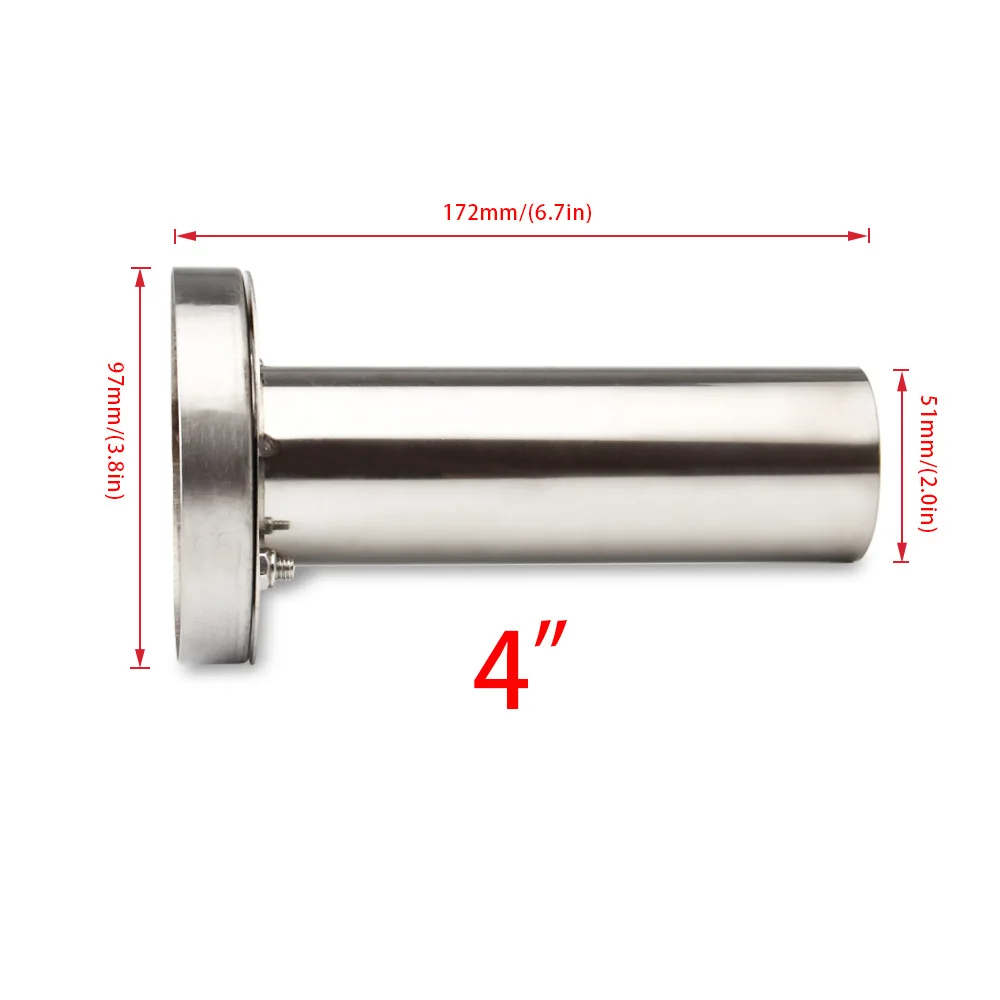 Универсальный Регулируемый автомобильный хромированный глушитель выхлопной