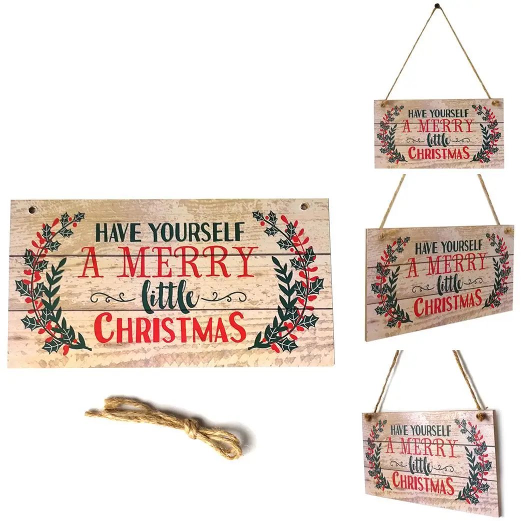 Hanging Wooden Tagging Christmas Pendant As Picture Tree Decorations | Дом и сад