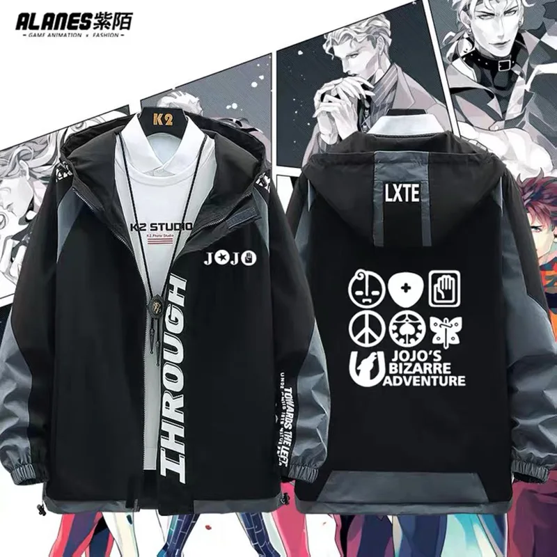 

Anime JoJo's Bizarre Adventure Kira Yoshikage Cosplay Costume Zipper Long Sleeve Fashion Jacket Coat Game Clothes Unisex New