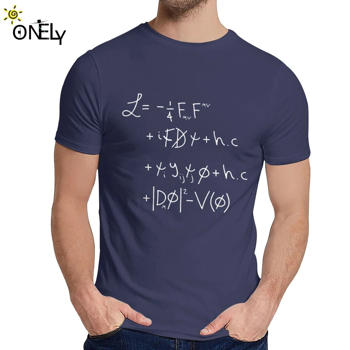 

Men T Shirt Universe Lagrangian Slim Summer Round Collar Retro T-shirt