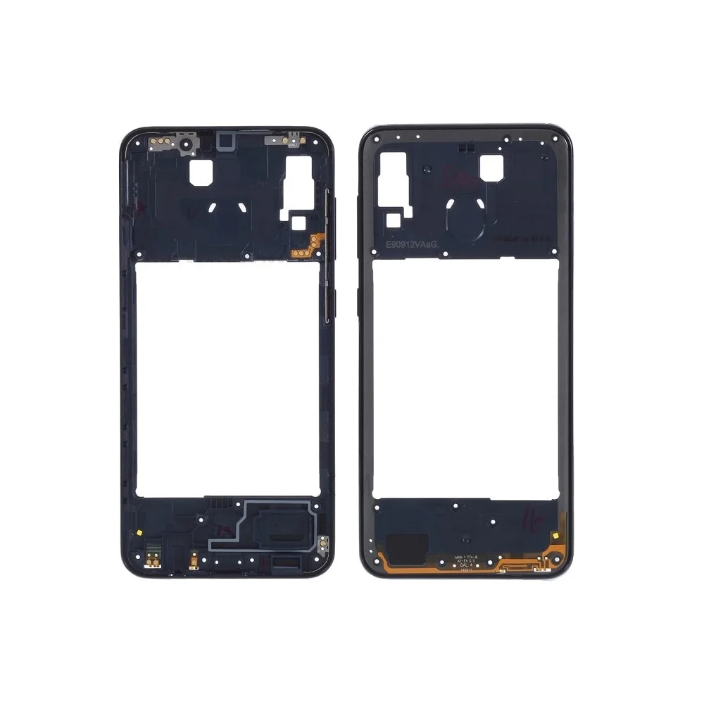 Для Samsung Galaxy A20 SM A205 черный/синий/золотой/красный цвет задний корпус рамка средняя