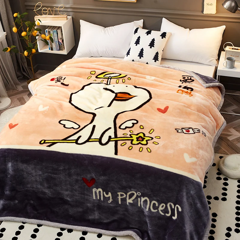 Miglior 2.5-4.5KG Raschel Blanket Throw Quilt Thicken Winter Fleece Blanket Sheets Anime Blankets For Beds Custom Blanket Cubre Camas