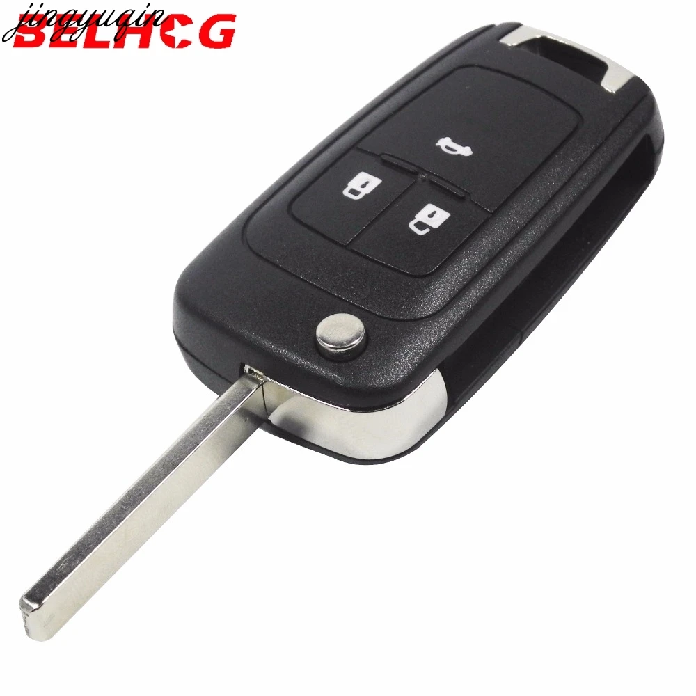 Belhog 10 P 2/3 кнопки флип складной ключ оболочки Обложка для Chevrolet Cruze удаленный