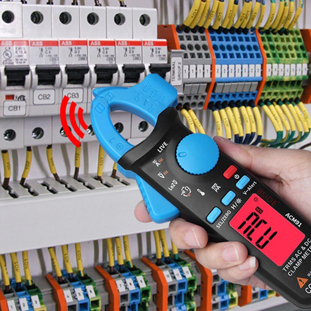 ACM91 Digital Clamp Meter AC DC Current True RMS Auto Range Live Check NCV Temp Frequency Capacitor Hz Tester Multimeter | Инструменты