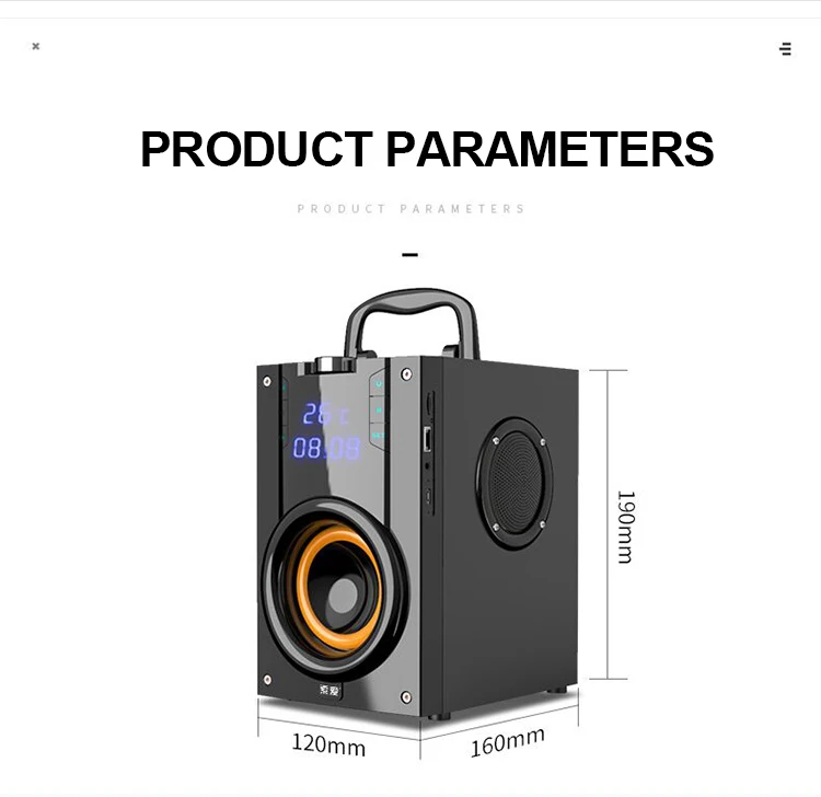 SOAIY Q22 Bluetooth динамик беспроводной стерео сабвуфер 3 динамика s большая мощность для прослушивания музыки с усиленными басами плеер Поддержка светодиодный Многофункциональный плеер TF